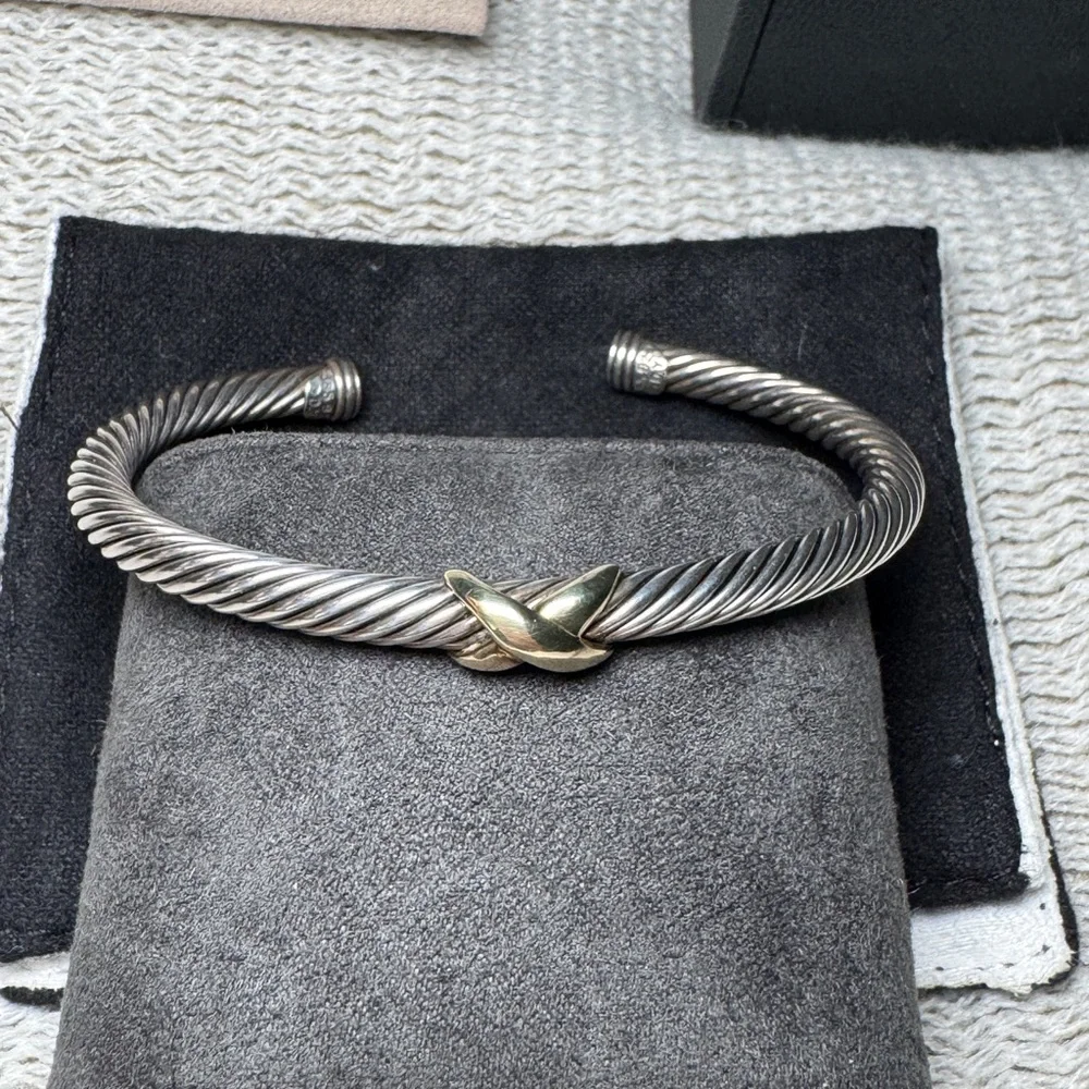 David Yurman Crossover Cable Bracelet 5mm Small - Picture 1 of 13